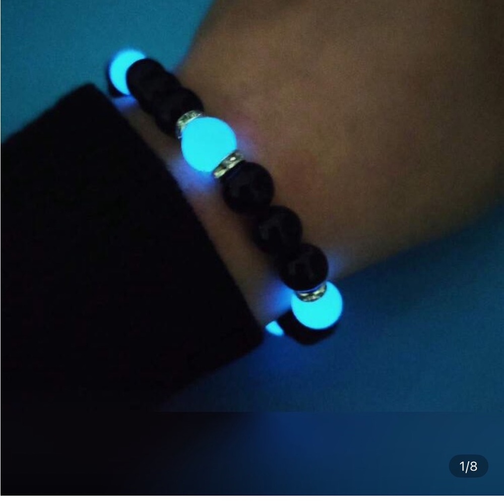 Glow in the Dark Beaded Bracelet